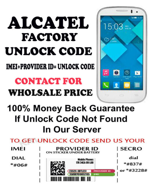 Alcatel 4015t Unlock Code Free